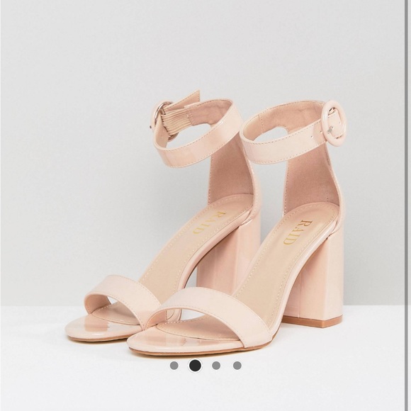 Patent Block Heeled Sandals - Picture 4 of 8